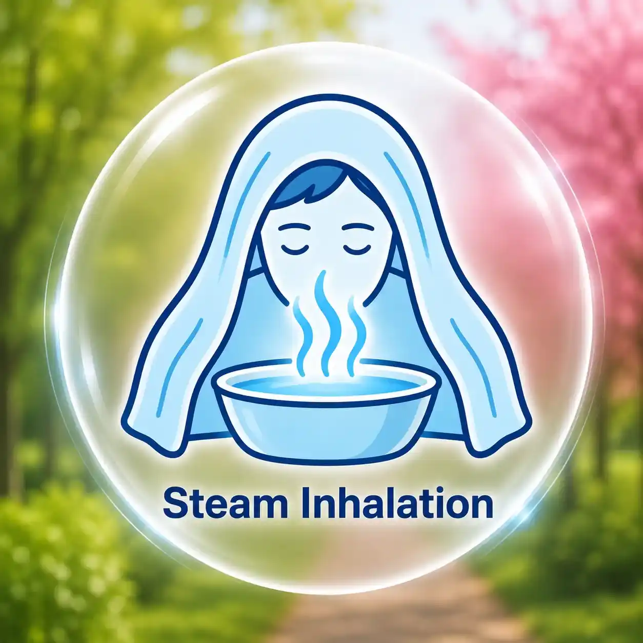 Cough cold home care steam inhalation