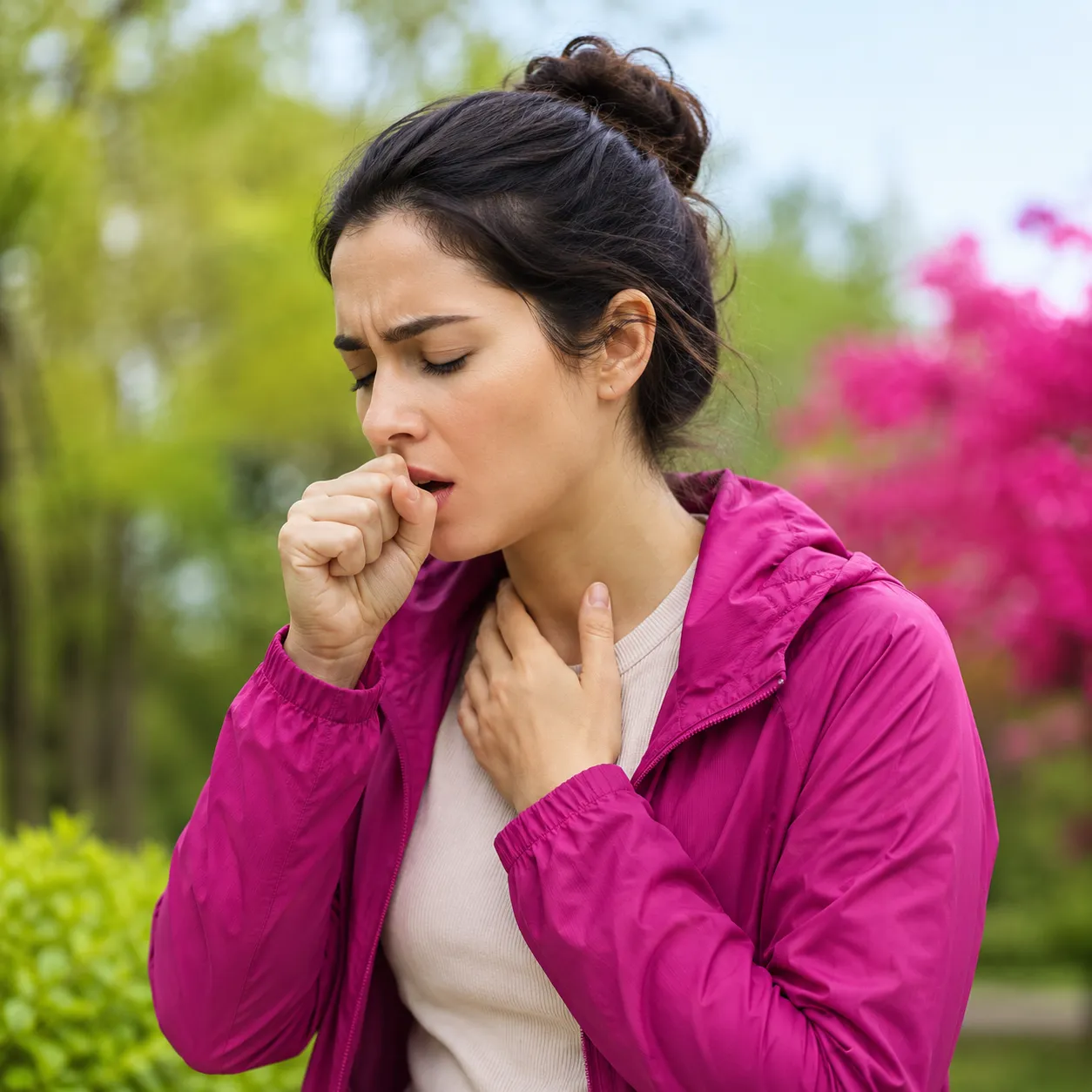 Dry cough (non productive)