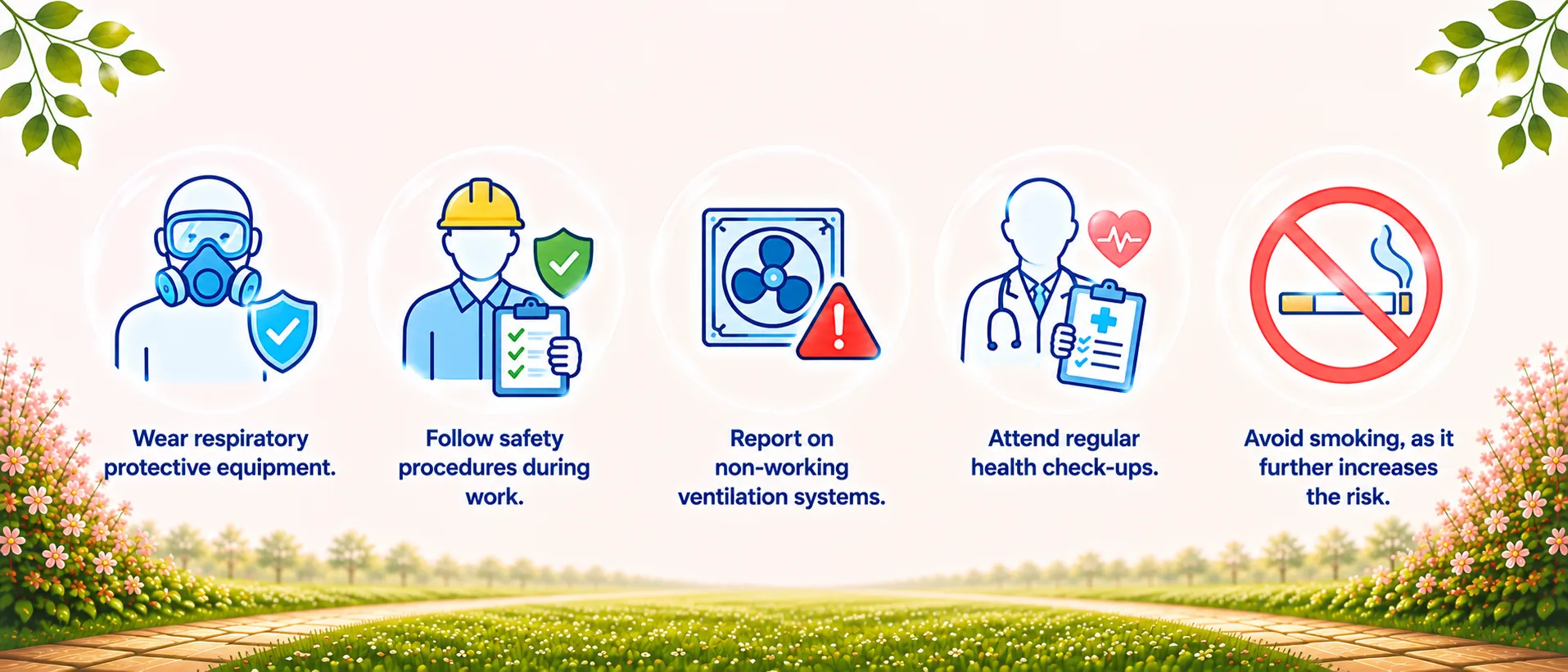 Workplace respiratory disease prevention